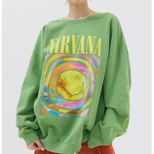 Nirvana Smile Overdyed Sweatshirt
